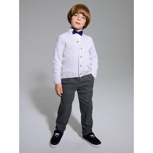 Sinsay - Bawełniany sweter na guziki - kremowy Sinsay 116 (5-6 l) Sinsay