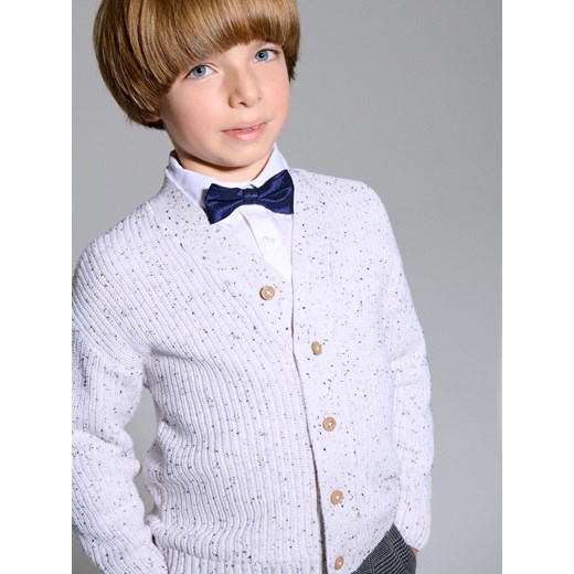 Sinsay - Bawełniany sweter na guziki - kremowy Sinsay 122 (6-7 l) Sinsay