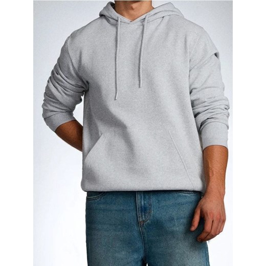 Sinsay - Bluza hoodie basic - szary ze sklepu Sinsay w kategorii Bluzy męskie - zdjęcie 186130182