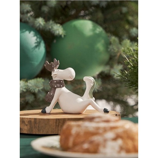 Sinsay - Dekoracja świąteczna w kształcie renifera - biały ze sklepu Sinsay w kategorii Dekoracje bożonarodzeniowe - zdjęcie 186130201