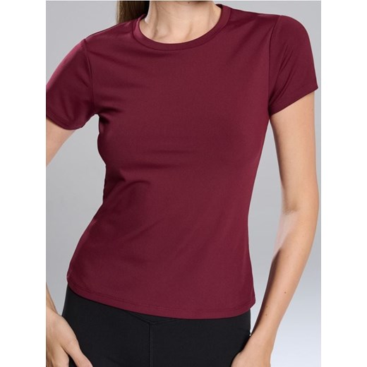 Sinsay - Koszulka z krótkim rękawem - bordowy ze sklepu Sinsay w kategorii Bluzki damskie - zdjęcie 186130273