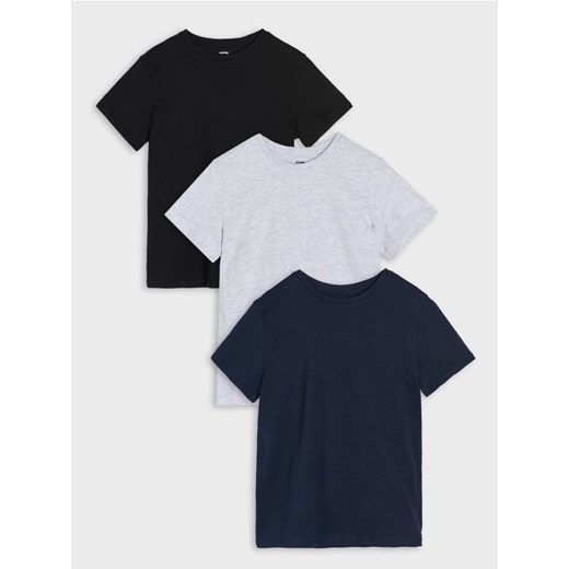 Sinsay - Koszulki 3 pack - wielobarwny - id: 658DY-MLC - marki Sinsay - 186130284 Sinsay - Koszulki 3 pack - wielobarwny ze sklepu Sinsay w kategorii T-shirty chłopięce - zdjęcie 186130284