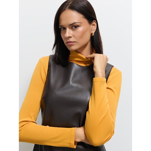 Mohito - Czekoladowa sukienka mini - ciemnobrązowy Mohito S Mohito