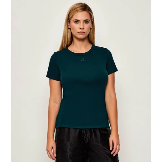 HUGO T-shirt Destrel_3 | Regular Fit ze sklepu Gomez Fashion Store w kategorii Bluzki damskie - zdjęcie 186132641