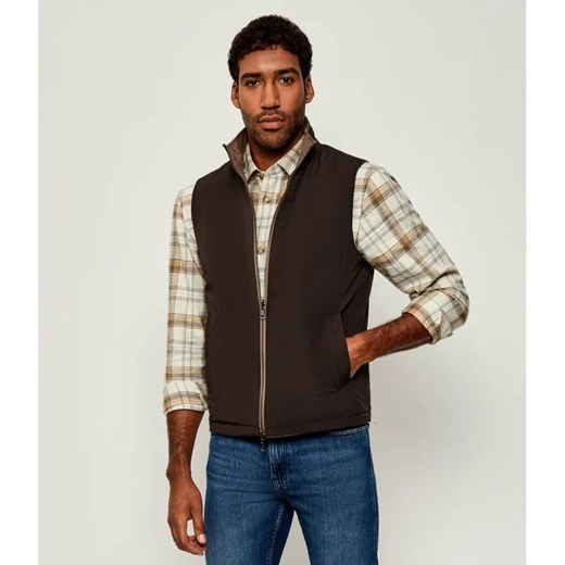 Oscar Jacobson Wełniany dwustronny bezrękawnik | Regular Fit ze sklepu Gomez Fashion Store w kategorii Kamizelki męskie - zdjęcie 186132672