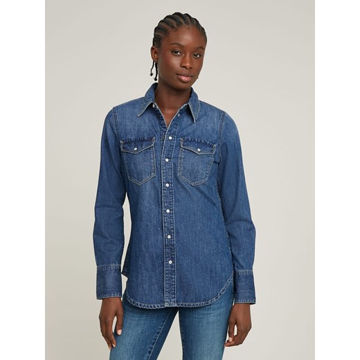 G-Star Bluzka dżinsowa w kolorze niebieskim ze sklepu Limango Polska w kategorii Koszule damskie - zdjęcie 186133812