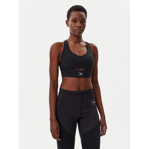 adidas by Stella McCartney Biustonosz sportowy TrueStrength IW6373 Czarny Slim Fit ze sklepu MODIVO w kategorii Biustonosze - zdjęcie 186136524