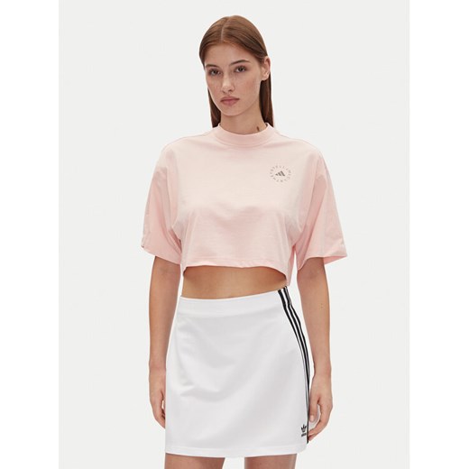 adidas by Stella McCartney T-Shirt JJ0081 Różowy Oversize ze sklepu MODIVO w kategorii Bluzki damskie - zdjęcie 186136580