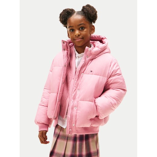 Tommy Hilfiger Kurtka zimowa KG0KG08861 D Różowy Regular Fit ze sklepu MODIVO w kategorii Kurtki dziewczęce - zdjęcie 186136620