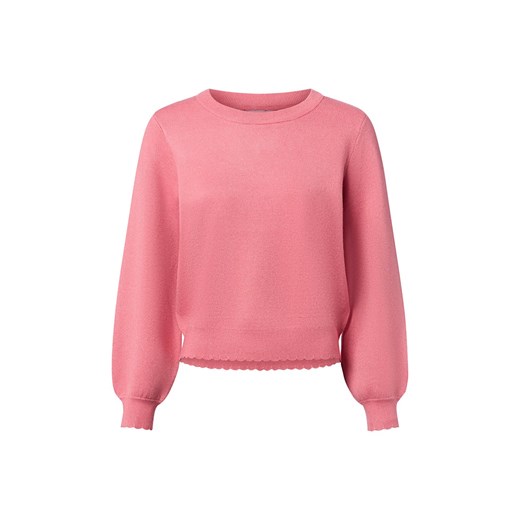 Nümph Sweter damski z dzianiny - Nubir Solid Kobiety drobna dzianina koralowy jednolity ze sklepu vangraaf w kategorii Swetry damskie - zdjęcie 186137863