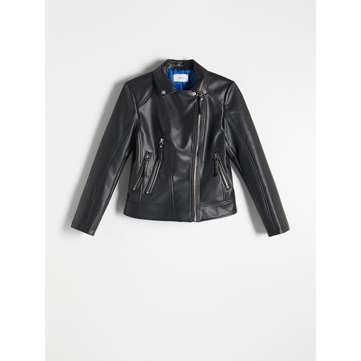 Reserved - Ramoneska z imitacji skóry - czarny Reserved 38 promocja Reserved