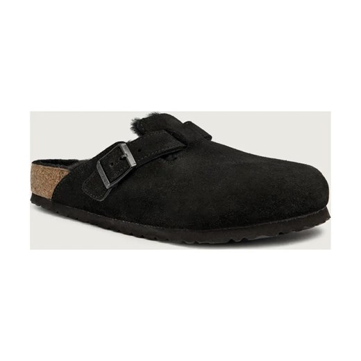 Birkenstock Skórzane mule Boston | shearling ze sklepu Gomez Fashion Store w kategorii Klapki męskie - zdjęcie 186139363