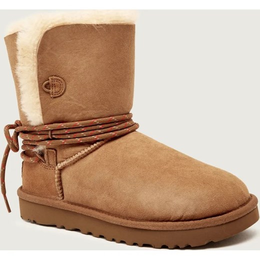 UGG Śniegowce Classic Bailey Tie | zamsz ze sklepu Gomez Fashion Store w kategorii Śniegowce damskie - zdjęcie 186139473