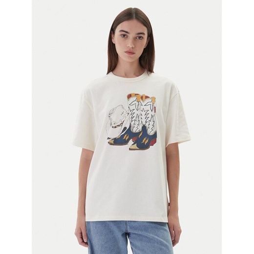 Levi's® T-Shirt Graphic Tabor 001MX-0007 Écru Regular Fit ze sklepu MODIVO w kategorii Bluzki damskie - zdjęcie 186140760