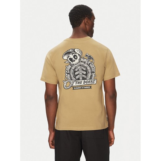 Element T-Shirt ELYZT00519 Khaki Regular Fit ze sklepu MODIVO w kategorii T-shirty męskie - zdjęcie 186140820