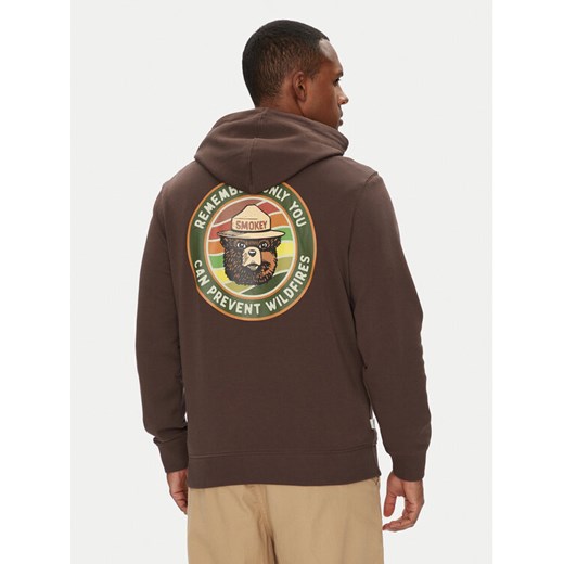 Element Bluza ELYSF00262 Brązowy Regular Fit ze sklepu MODIVO w kategorii Bluzy męskie - zdjęcie 186140822