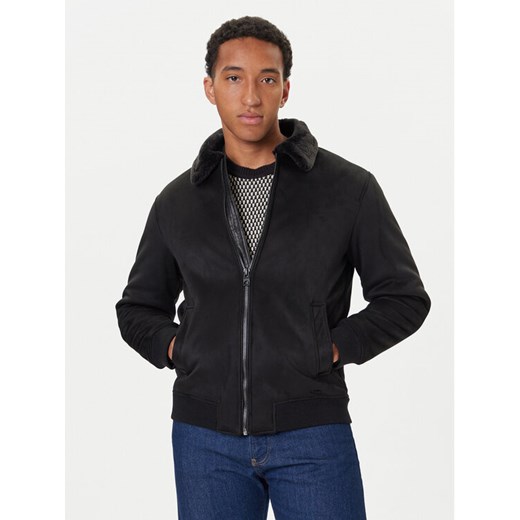 Guess Kurtka z imitacji skóry M5BL43 W2302 Czarny Regular Fit - id: 0000305455840 - marki Guess - 186140842 Guess Kurtka z imitacji skóry M5BL43 W2302 Czarny Regular Fit ze sklepu MODIVO w kategorii Kurtki męskie - zdjęcie 186140842