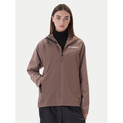 adidas Kurtka przeciwdeszczowa Terrex Multi 2L RAIN.RDY JN0857 Beżowy Regular Fit ze sklepu MODIVO w kategorii Kurtki damskie - zdjęcie 186140854