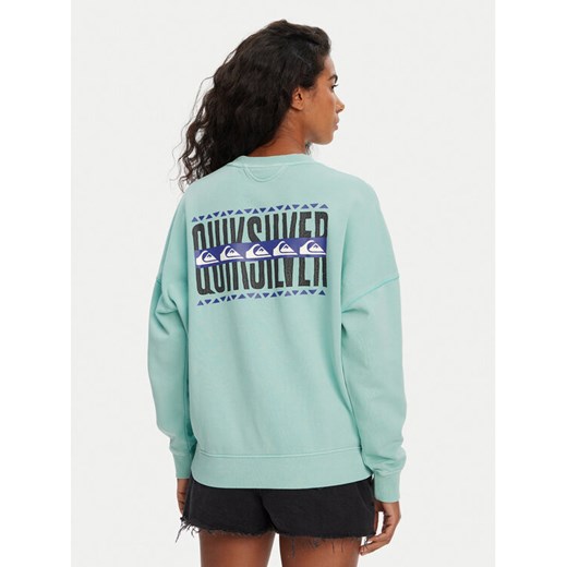 Quiksilver Bluza EQWFT03179 Turkusowy Oversize ze sklepu MODIVO w kategorii Bluzy damskie - zdjęcie 186140860