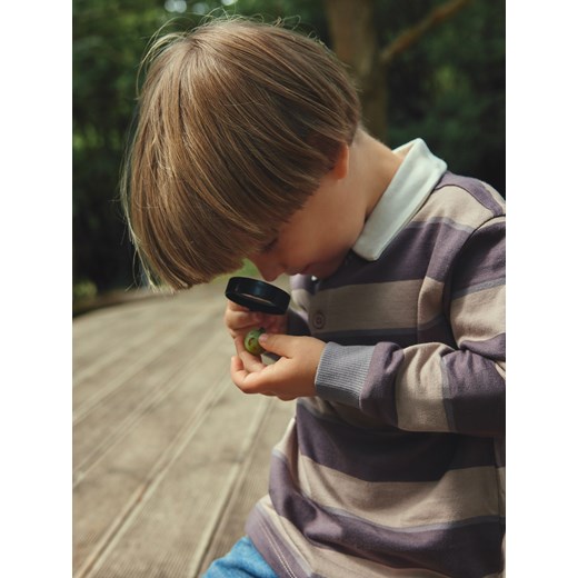 Reserved - Bawełniany longsleeve polo - brązowy ze sklepu Reserved w kategorii T-shirty chłopięce - zdjęcie 186142030