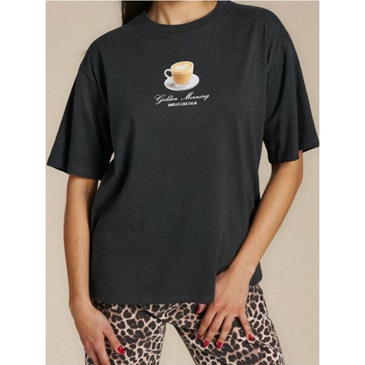 Sinsay - Koszulka z krótkim rękawem - szary ze sklepu Sinsay w kategorii Bluzki damskie - zdjęcie 186143420