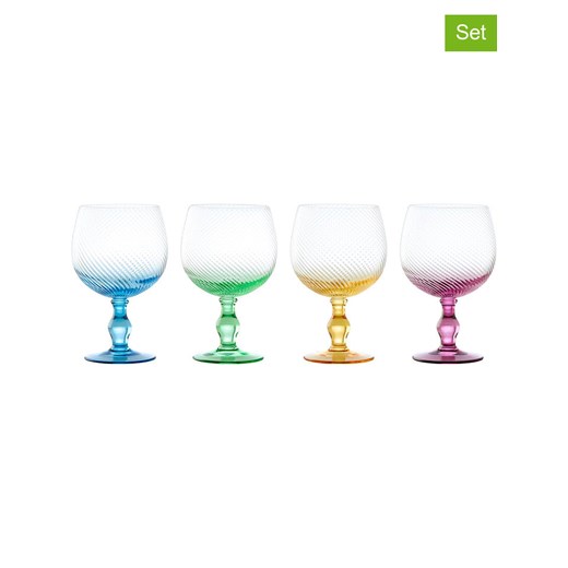 Anton Studio Designs Kieliszki (4 szt.) &quot;Swirl&quot; w różnych kolorach do ginu - 700 ml ze sklepu Limango Polska w kategorii Naczynia - zdjęcie 186144063