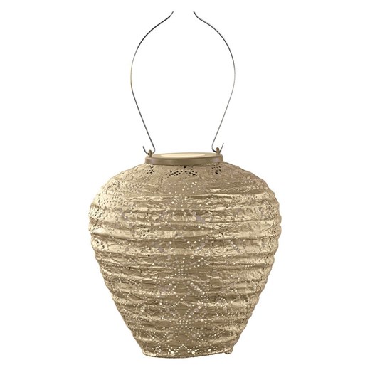 Lumiz Lampion solarny LED &quot;Mandela Balloon&quot; w kolorze złotym - wys. 20 x Ø 20 cm ze sklepu Limango Polska w kategorii Oświetlenie - zdjęcie 186144103