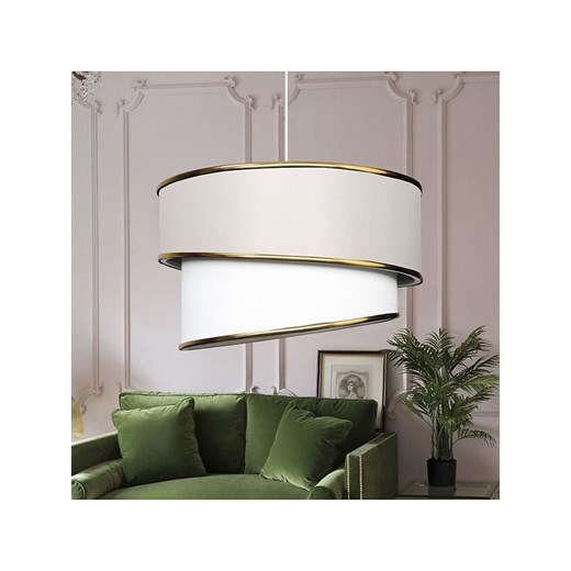 ABERTO DESIGN Lampa wisząca w kolorze kremowo-białym - wys. 70 x Ø 30 cm - id: 17531536 - marki Aberto Design - 186144263 ABERTO DESIGN Lampa wisząca w kolorze kremowo-białym - wys. 70 x Ø 30 cm ze sklepu Limango Polska w kategorii Oświetlenie - zdjęcie 186144263