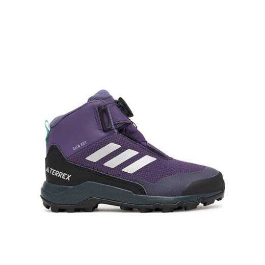 Trekkingi adidas Terrex Winter Mid BOA RAIN.RDY Hiking JS2970 Fioletowy ze sklepu eobuwie.pl w kategorii Buty trekkingowe dziecięce - zdjęcie 186144640