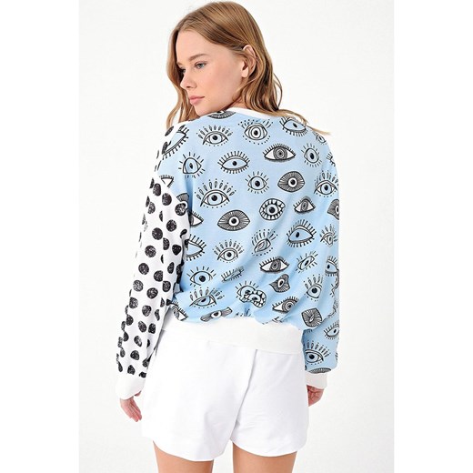 trendyol Bluza w kolorze błękitno-biało-czerwonym Trendyol S okazja Limango Polska