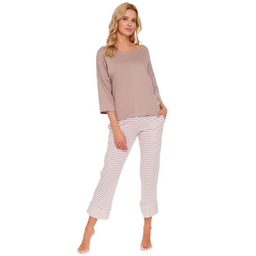 Piżama Doctor Nap PM.5119 beige ze sklepu kontri.pl w kategorii Piżamy damskie - zdjęcie 186147354