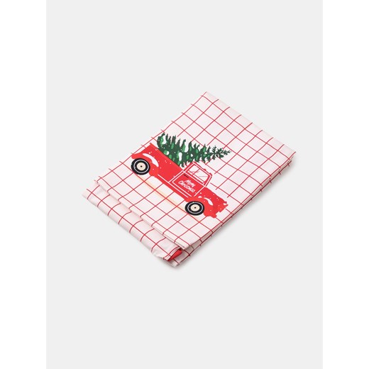 Sinsay - Fartuch kuchenny z motywem świątecznym - biały Sinsay One Size Sinsay