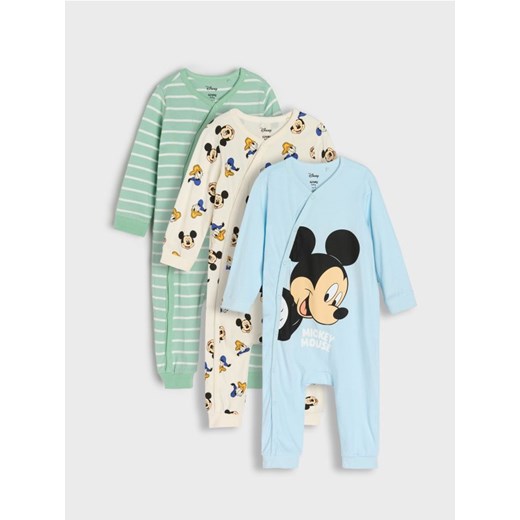 Sinsay - Śpiochy 3 pack Mickey Mouse - kremowy ze sklepu Sinsay w kategorii Odzież dla niemowląt - zdjęcie 186149204
