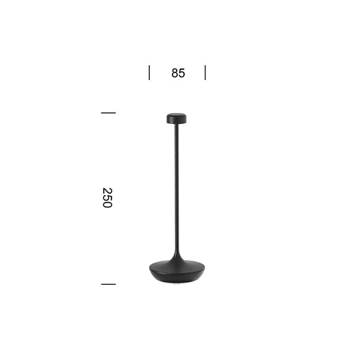 Lampka HoReCa LED bezprzewodowa DECA corten - efekt rdzy Lysne