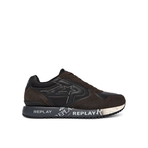 Sneakersy REPLAY GMS9I .000.C0008L Brązowy ze sklepu eobuwie.pl w kategorii Buty sportowe męskie - zdjęcie 186149774