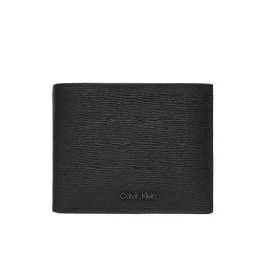 Portfel Calvin Klein Saffiano Billfold W Card + Coin LV04D1074G Czarny ze sklepu eobuwie.pl w kategorii Portfele męskie - zdjęcie 186149800