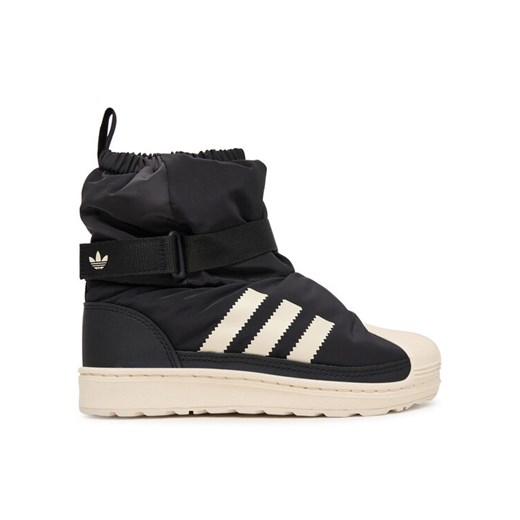 Śniegowce adidas Superstar 360 Winterized Boot JQ7949 Czarny ze sklepu eobuwie.pl w kategorii Buty zimowe dziecięce - zdjęcie 186149812
