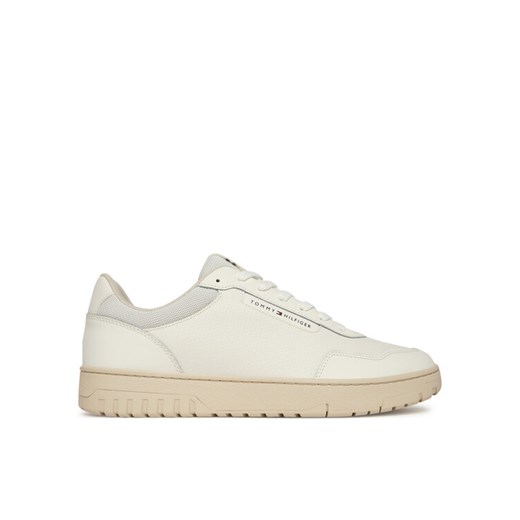 Sneakersy Tommy Hilfiger Th Basket Core FM0FM05629 Écru ze sklepu eobuwie.pl w kategorii Buty sportowe męskie - zdjęcie 186149942