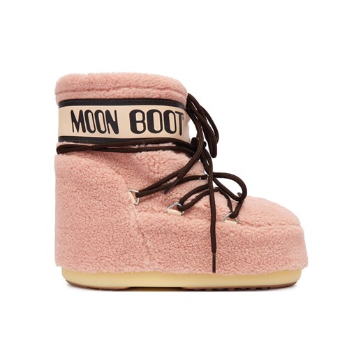 Śniegowce Moon Boot Mb Icon Fleece 80D1409700 Różowy ze sklepu eobuwie.pl w kategorii Śniegowce damskie - zdjęcie 186149964