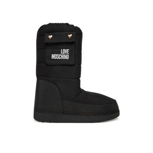 Śniegowce LOVE MOSCHINO JA24452G0NISL000 Czarny ze sklepu eobuwie.pl w kategorii Śniegowce damskie - zdjęcie 186149994