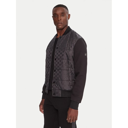 KARL LAGERFELD Kurtka bomber 505064554504 Czarny Regular Fit ze sklepu MODIVO w kategorii Kurtki męskie - zdjęcie 186151263