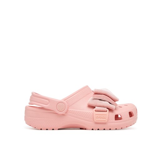 Crocs Klapki Classic Bow Clog 211886 Różowy ze sklepu MODIVO w kategorii Klapki dziecięce - zdjęcie 186151264