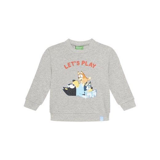 United Colors Of Benetton Bluza 3J70G10KF Szary Regular Fit ze sklepu MODIVO w kategorii Bluzy chłopięce - zdjęcie 186151341