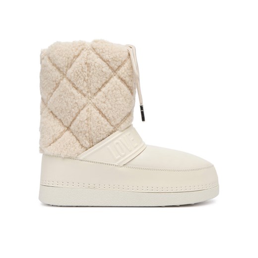 LOVE MOSCHINO Śniegowce JA24422G0NISJ12B Écru ze sklepu MODIVO w kategorii Śniegowce damskie - zdjęcie 186151393