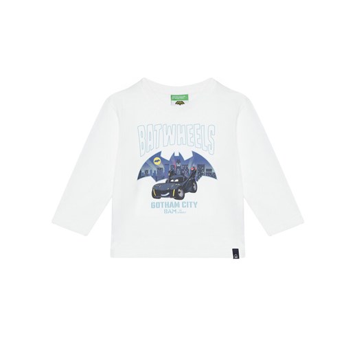 United Colors Of Benetton Bluzka 35RYG10KE Biały Regular Fit ze sklepu MODIVO w kategorii T-shirty chłopięce - zdjęcie 186151474