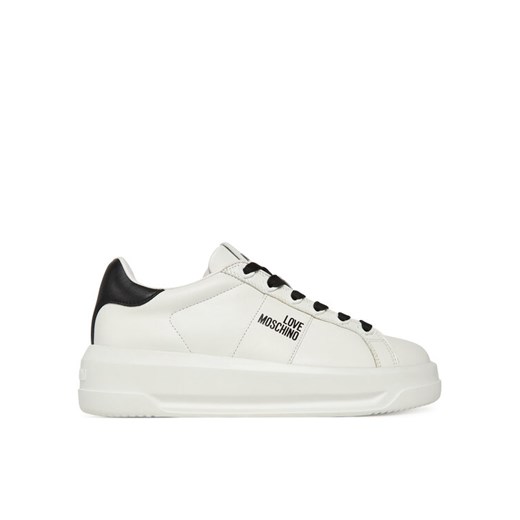 LOVE MOSCHINO Sneakersy JA15315G0NIA110A Biały ze sklepu MODIVO w kategorii Buty sportowe damskie - zdjęcie 186151491