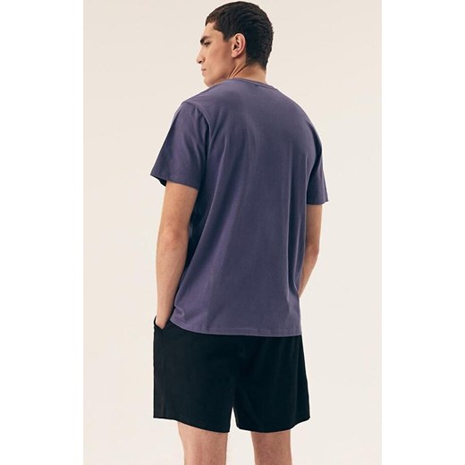 Henderson krótka bawełniana piżama męska niebieska Mick 43032-95X, Kolor niebieski, Rozmiar M, Henderson ze sklepu Primodo w kategorii Piżamy męskie - zdjęcie 186153420