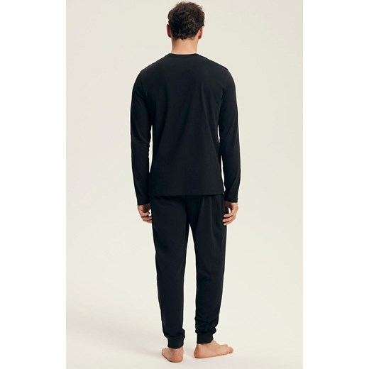 Henderson bawełniana piżama męska Loger 43469-99X, Kolor czarny, Rozmiar M, Henderson ze sklepu Primodo w kategorii Piżamy męskie - zdjęcie 186153442