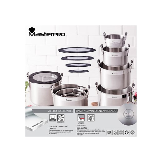 Masterpro Rondel w kolorze srebrnym - Ø 16 cm Masterpro onesize promocyjna cena Limango Polska
