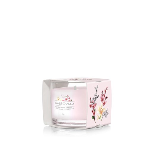 Yankee Candle Świeca zapachowa &quot;Pink Cherry &amp; Vanilla&quot; - 37 g ze sklepu Limango Polska w kategorii Świece i dyfuzory - zdjęcie 186153800